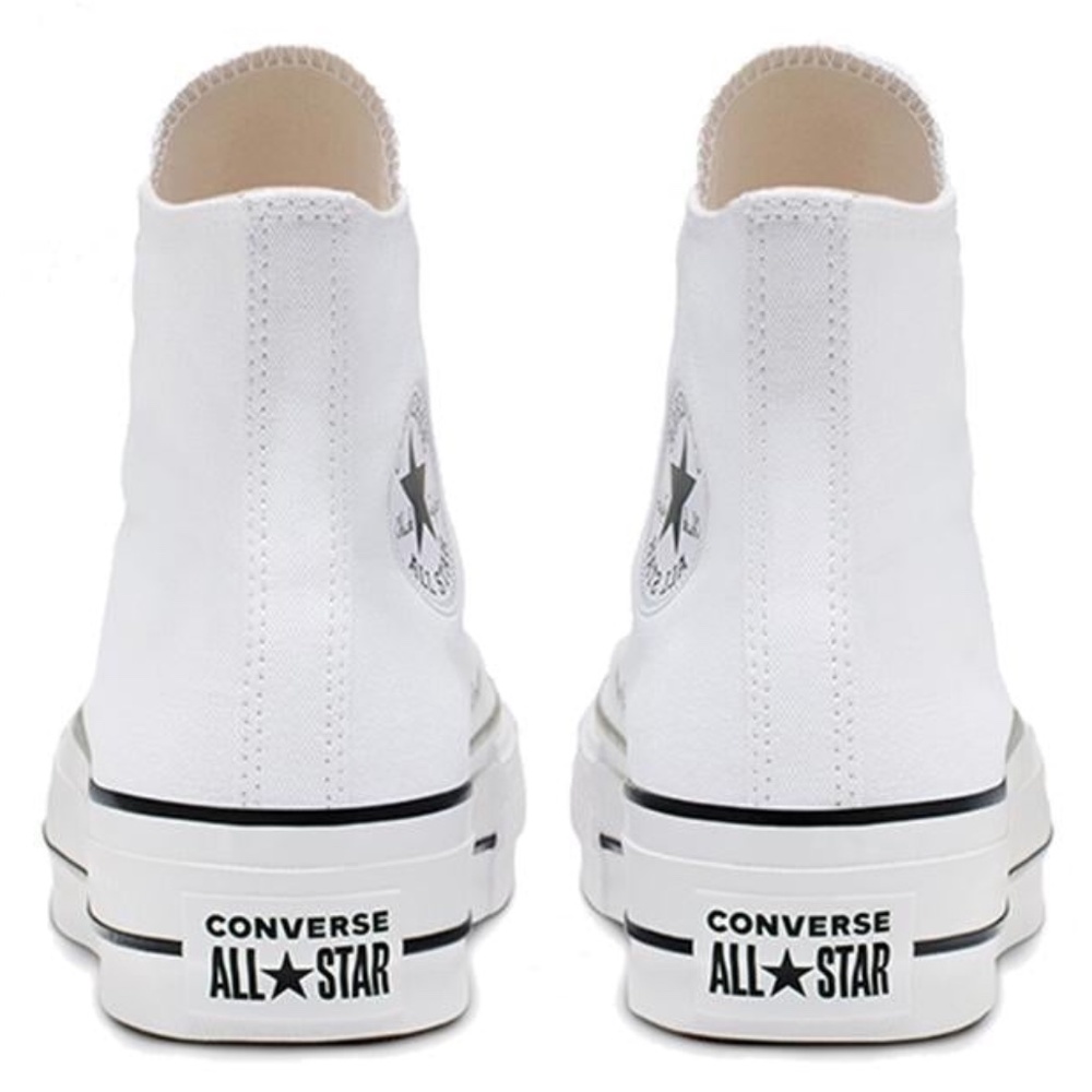 W 8.5 US Converse Chuck Taylor All Star Canvas Platform High Top White/black